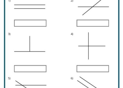 Parallel Perpendicular And Intersecting Lines Worksheets
