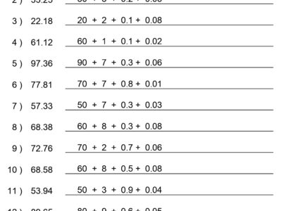Place Value Worksheets Expanded Form With Decimals Worksheets 2 Digits Tens Made By Teachers