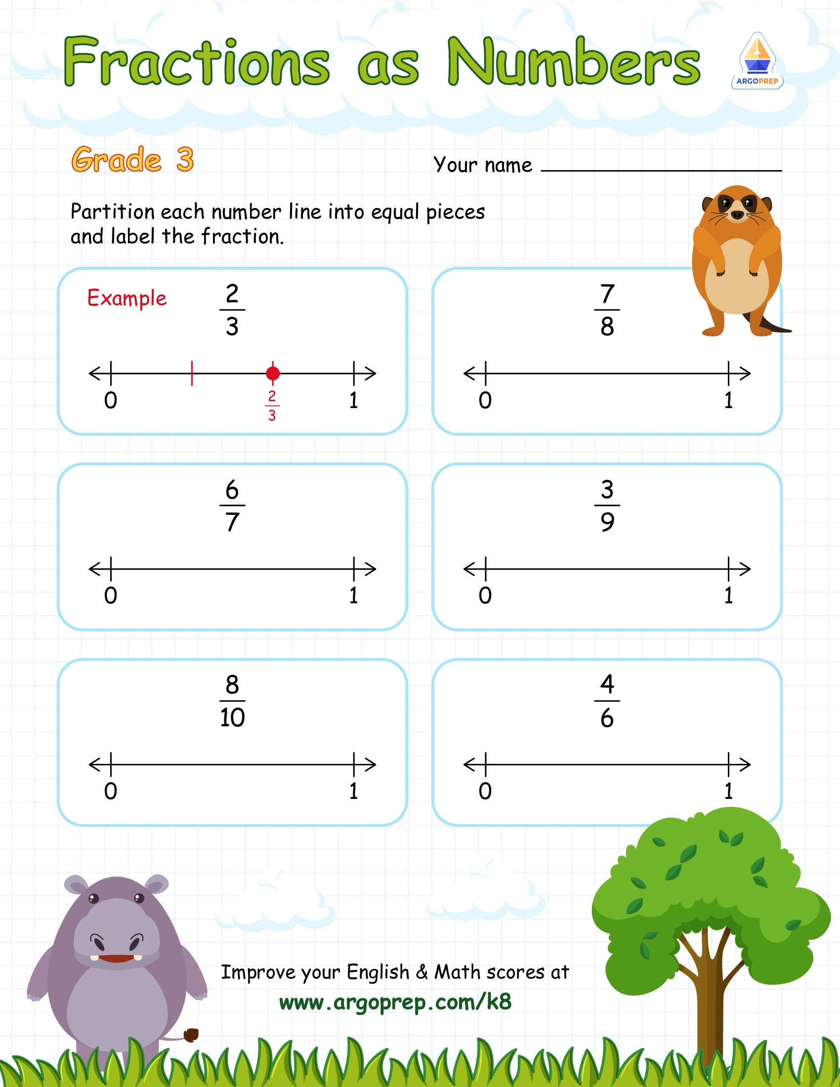 Plotting Fractions On A Number Line ArgoPrep