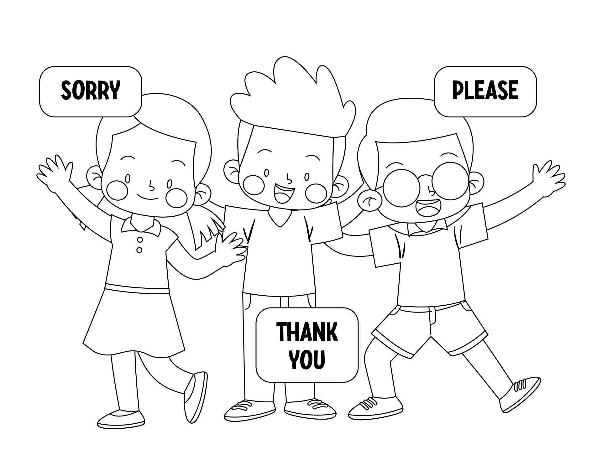 Preschool Manners Coloring Pages 10 Free PDF Printables Printablee