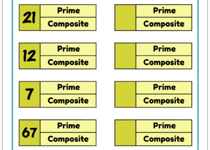 Prime Composite Numbers Worksheets Free Customizable