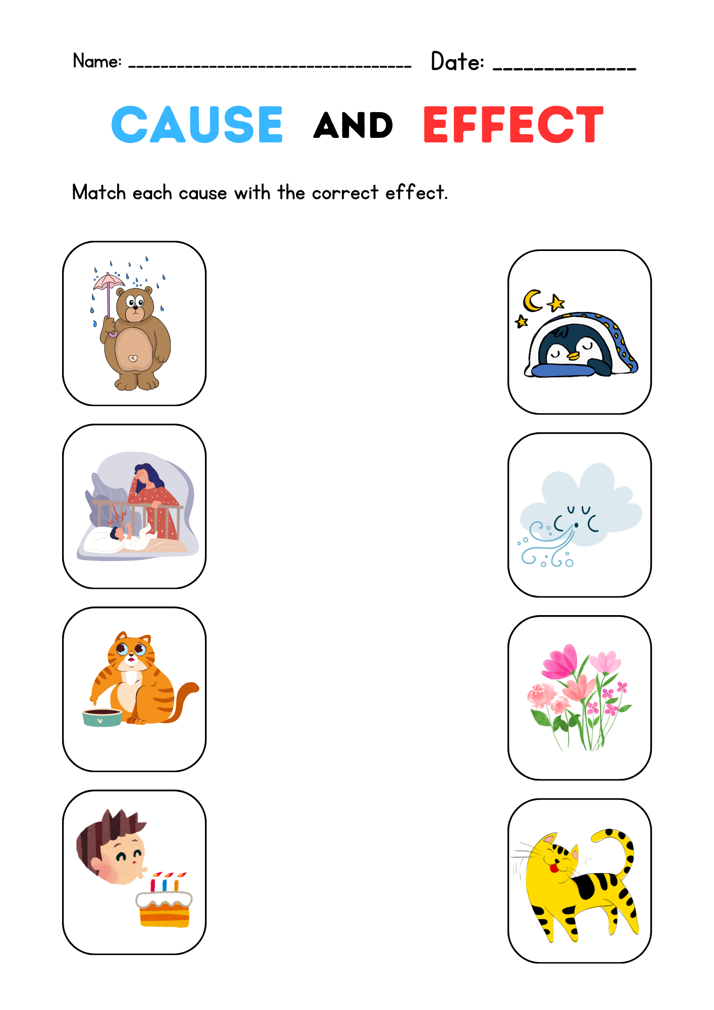 Printable Cause And Effect Worksheets Grade 1 4 Teaching Resources Printable Cause And Effect Worksheets Grade 1 4 Teaching Resources