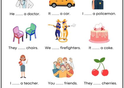 The Verb To Be Simple Present Fill In The Blanks Grammar Worksheet Ezpzlearn