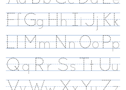 Tracing Alphabet Letters Printable Handwriting Worksheets Free Printables Lettering SVG Files Tools Apps