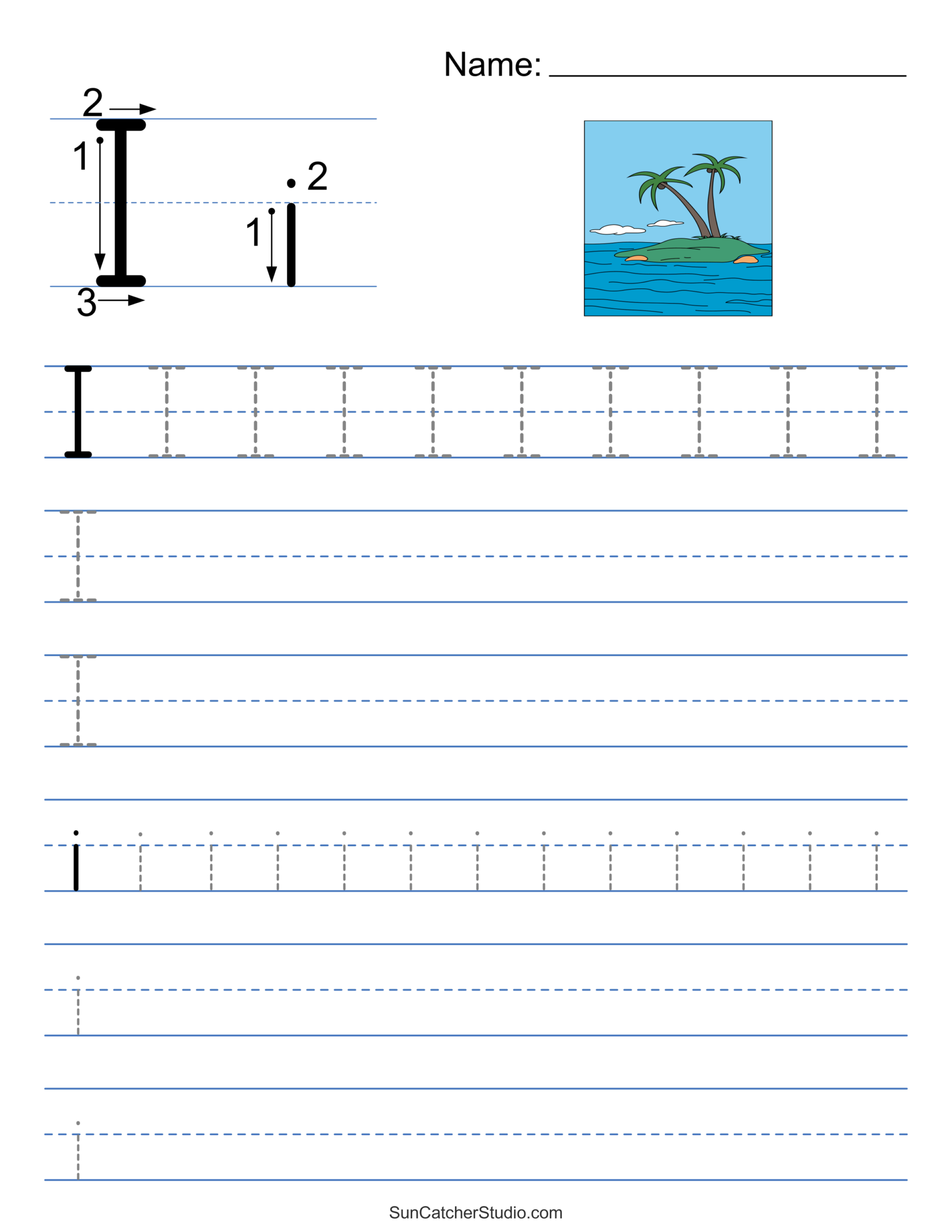 letter i tracing worksheets letter i tracing worksheets