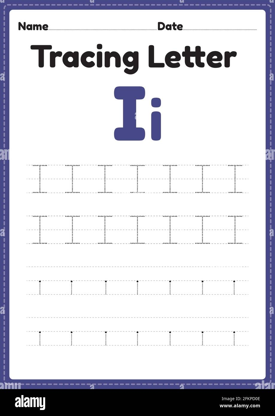Tracing Letter I Alphabet Worksheet For Kindergarten And Preschool Kids For Handwriting Practice And Educational Activities In A Printable Page Illust Stock Vector Image Art Alamy Tracing Letter I Alphabet Worksheet For Kindergarten And Preschool Kids For Handwriting Practice And Educational Activities In A Printable Page Illust Stock Vector Image Art Alamy