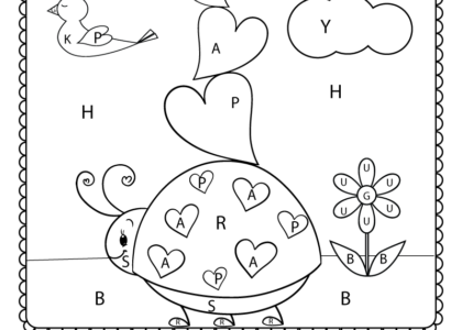 Valentine s Day Color By Letter Worksheet Free Printable Digital PDF