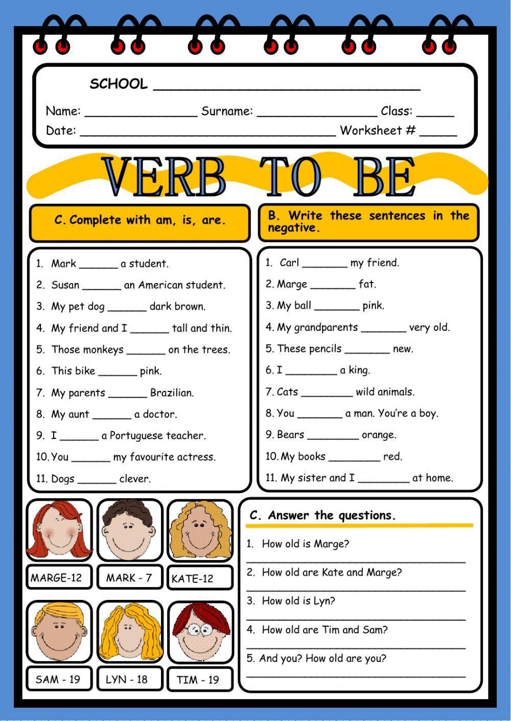 Verb To Be Worksheet Worksheets Library Verb To Be Worksheet Worksheets Library