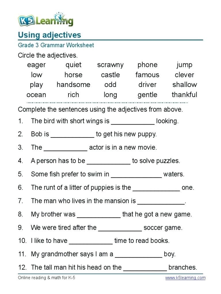 4th grade english worksheets 4th grade english worksheets