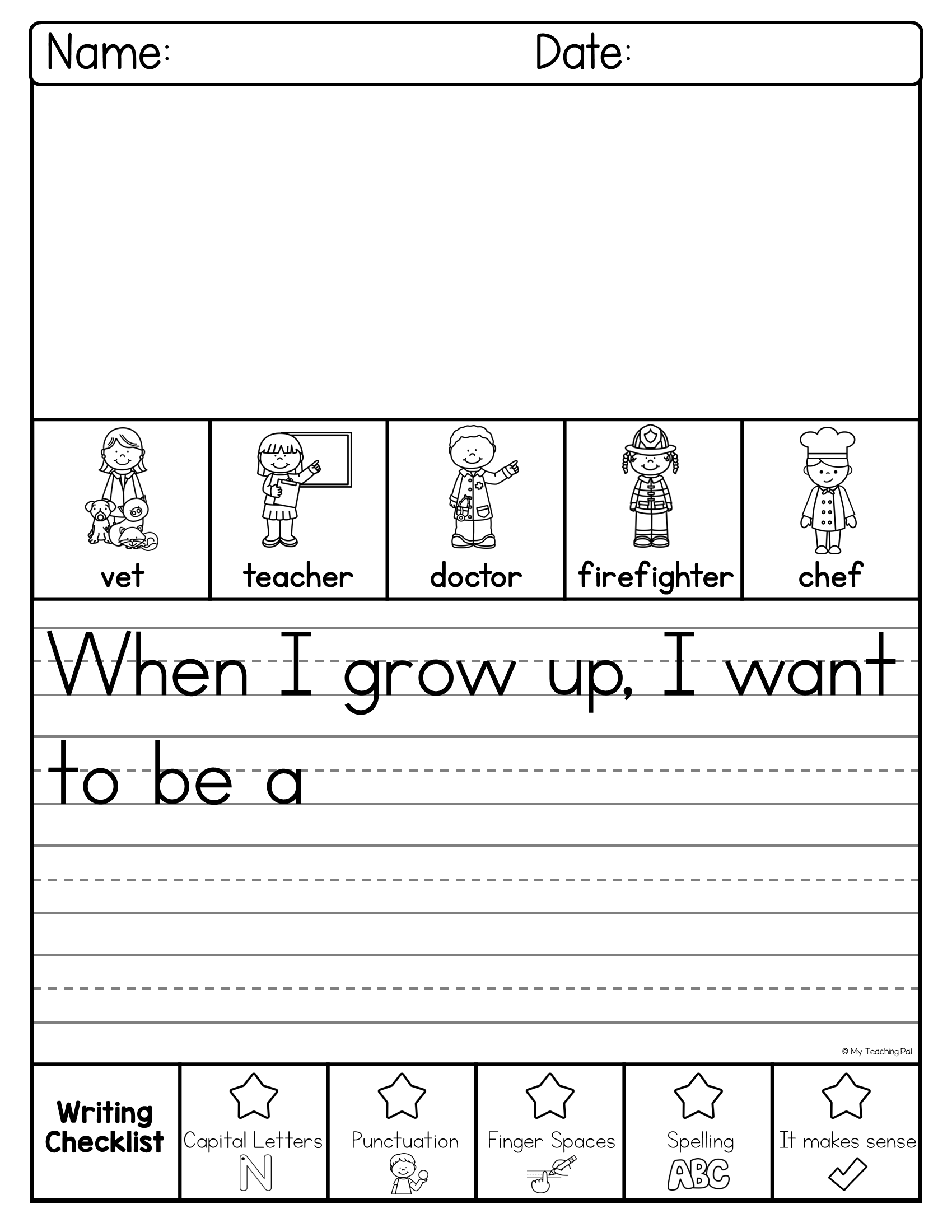 Yearly Seasonal Writing Bundle For Kindergarten And First Grade Writing Journal My Teaching Pal