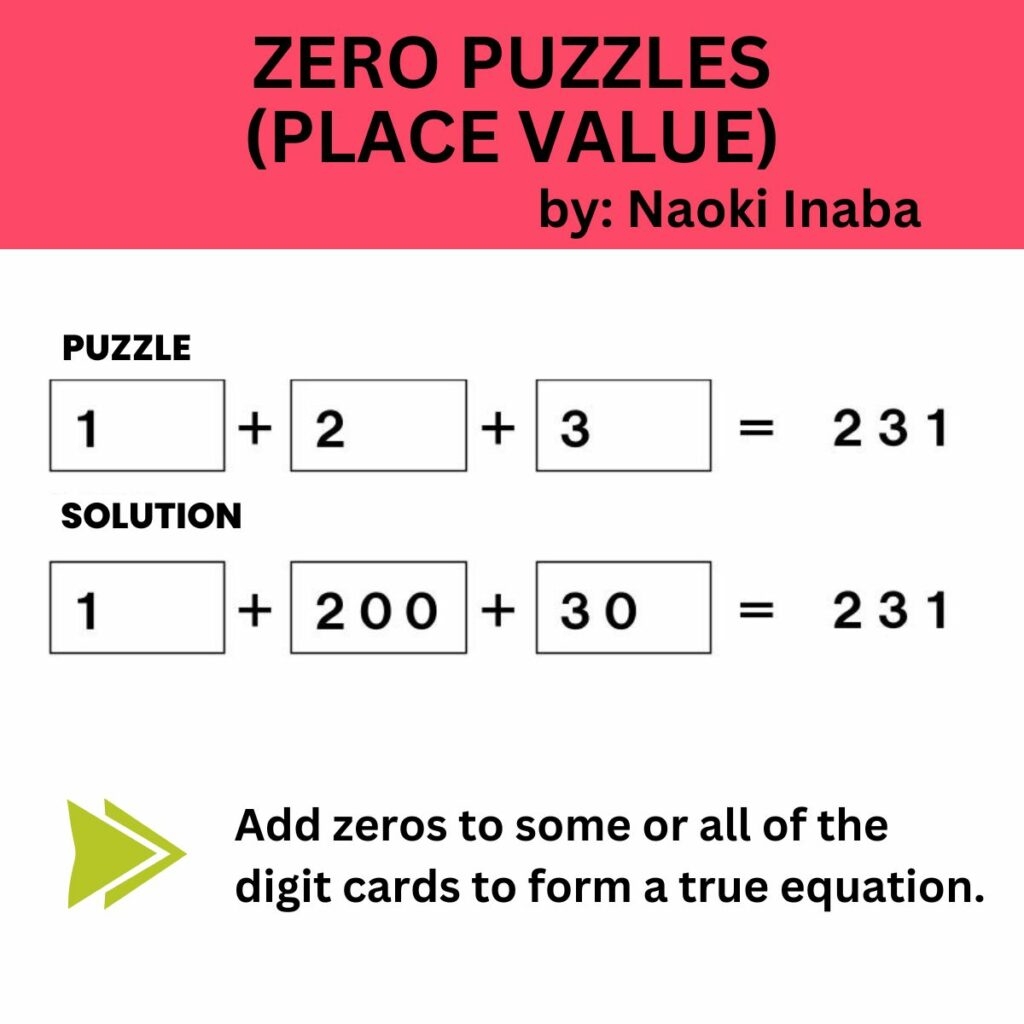 Zero Place Value Puzzles Math Love Zero Place Value Puzzles Math Love